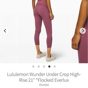 Lululemon Wunder Under Crop High-Rise 21”
